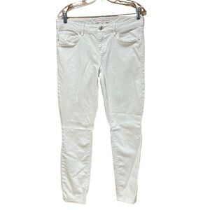 Isaac Mizrahi White Denim Jeans Woman's Size 8